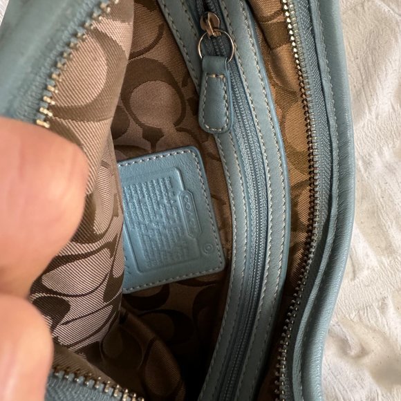 s-l400.jpg Vintage Coach Arm/Wrist Bag - Blue